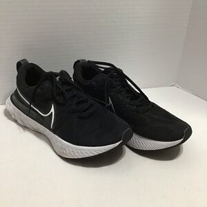 COPY - Nike React Infinity Run Flyknit 2 Mens Black Low Top Lace Up Running Sho…
